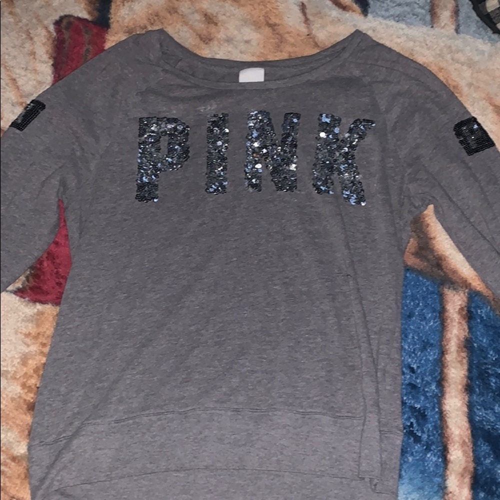 PINK sparkly long sleeve